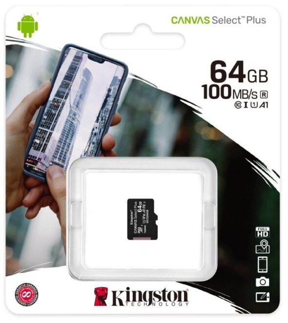 Kingston Canvas Select 64GB Micro SD Card,