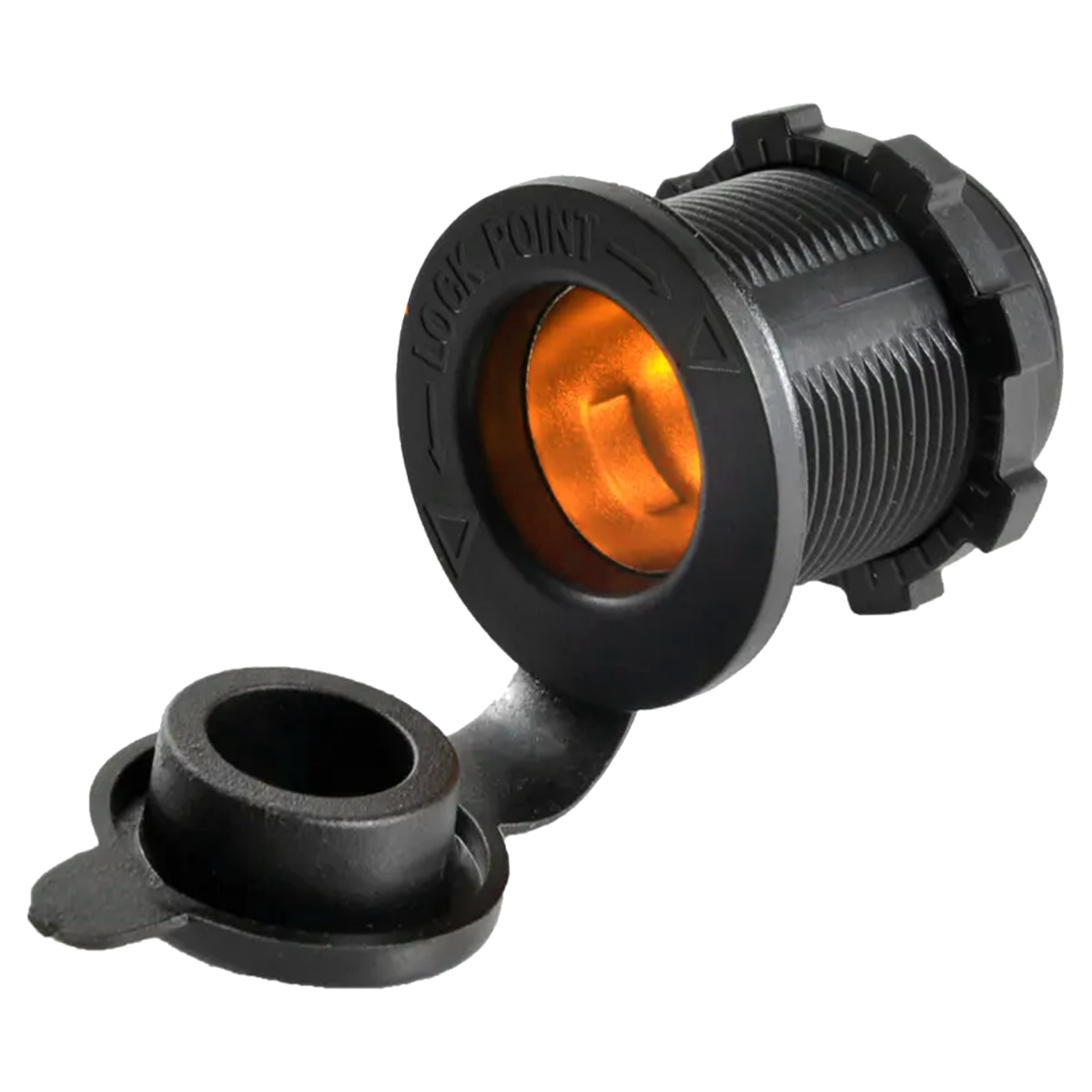 12V PWR Socket (Cigarette Socket) 20AMP With Amber LED