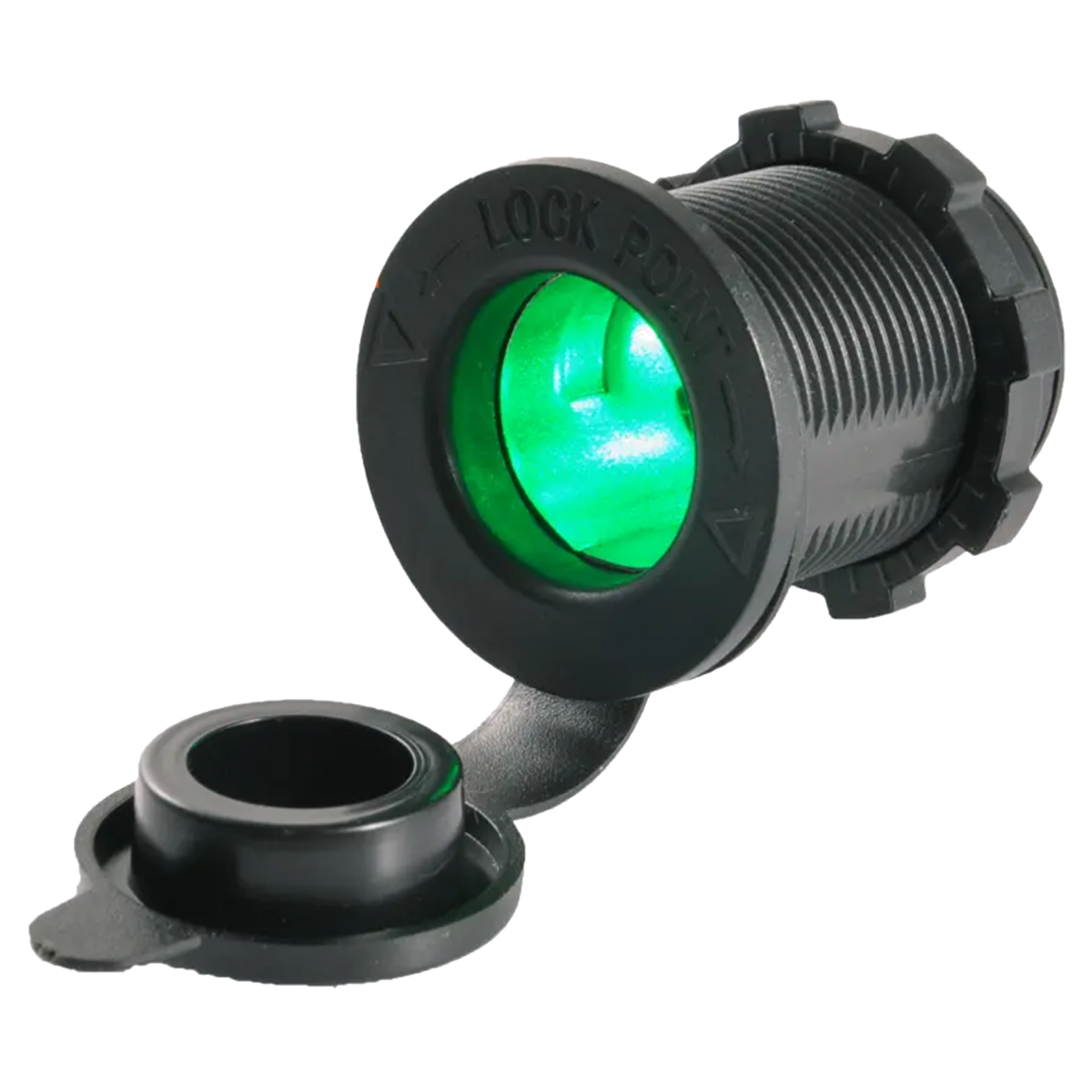 12V PWR Socket (Cigarette Socket) 20AMP With Green LED