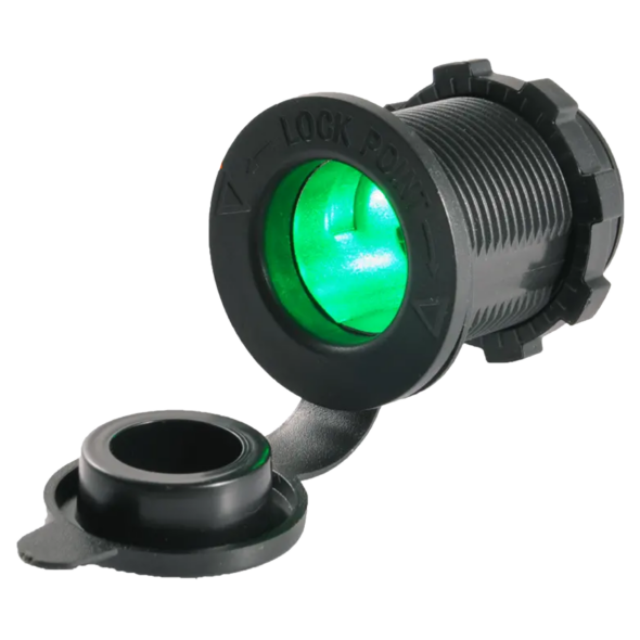 12V PWR Socket (Cigarette Socket) 20AMP With Green LED