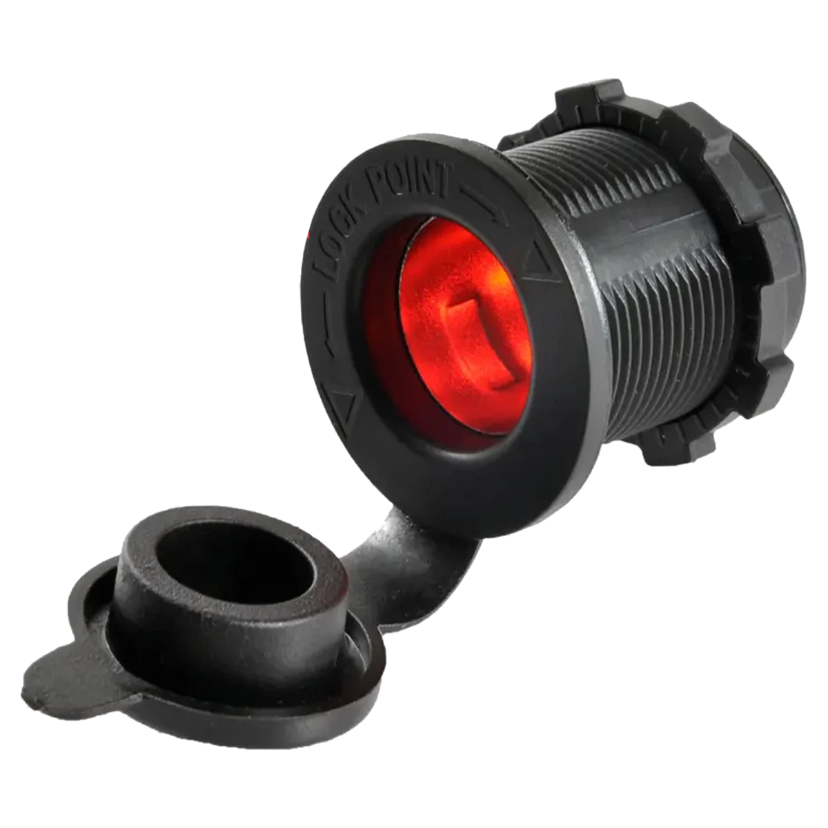 12V PWR Socket (Cigarette Socket) 20AMP With Red LED