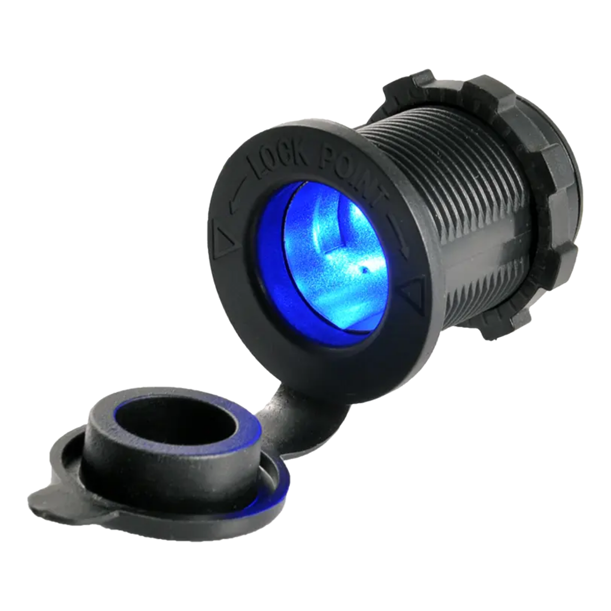12V PWR Socket (Cigarette Socket) 20AMP With Blue LED