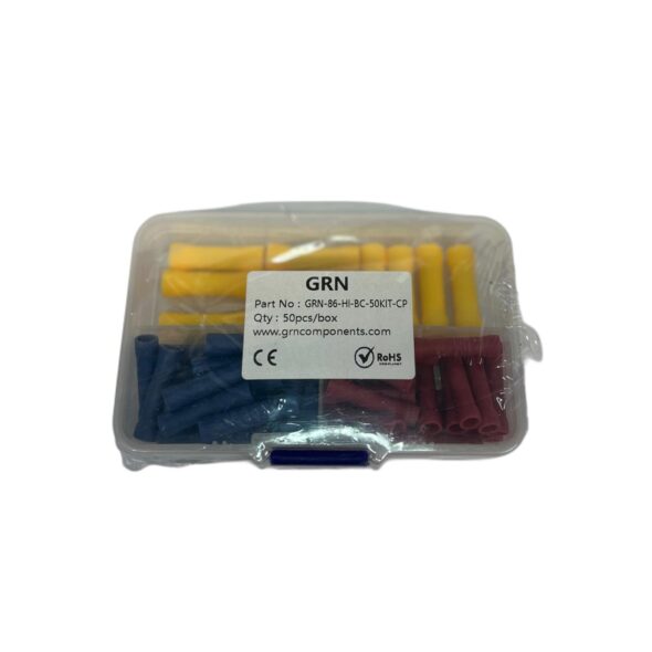 Butt Connector (PVC Insulated Terminals) SAMPLE KIT 50pcs COPPER