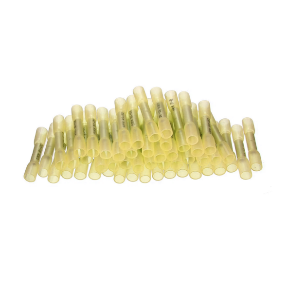 Heatshrink Insulated (Polyolefin), Butt Splice Connector (Cu), 4.0mm² to 6.0mm² Yellow