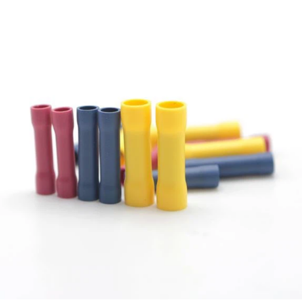 Butt Connector (PVC Insulated Terminals) Red - Brass