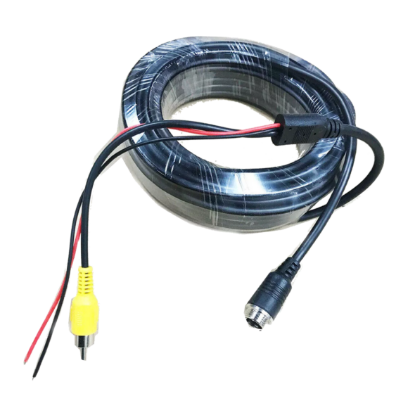 10M Camera/Video 4-Pin Aviation Extension Male to RCA Female + 2 Wire for POWER