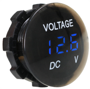 3-32V DC Semi-transparent Dome Digital Voltmeter - Blue LED