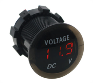 3-32V DC Semi-transparent Dome Digital Voltmeter LONG BODY Amber LED