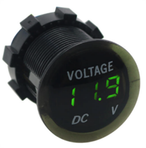 3-32V DC Semi-transparent Dome Digital Voltmeter LONG BODY Green LED